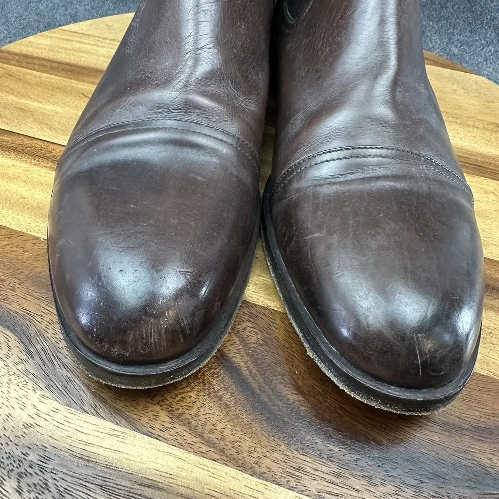 Roberto Cavalli Chelsea Boots Leather 6237 Brown Men's Size 44 MSRP $249